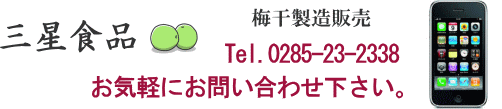 梅干 製造販売 三星食品