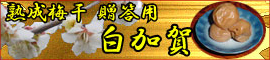 贈答用　熟成梅干 白加賀　無添加